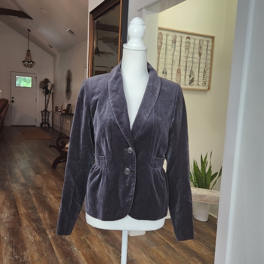 Vintage 09 J.CREW Velvet Blazer Size Small